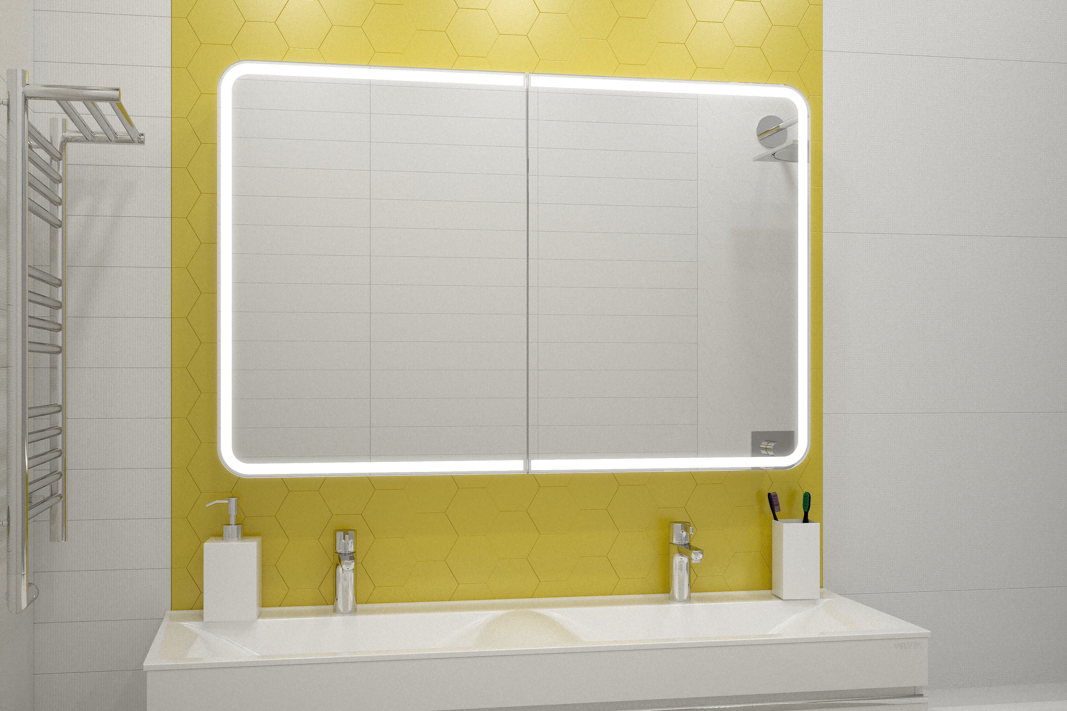 Зеркало-шкаф "Avenue LED"  1200х800 с подсветкой