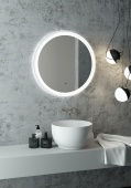 Зеркало "Planet white Led" D 700 с бесконтактным сенсором