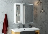 Зеркало-шкаф "Aperio LED" 800х800 с подсветкой