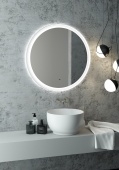 Зеркало "Planet white Led" D 800 с бесконтактным сенсором