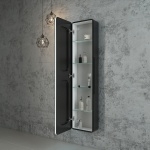 Зеркало-шкаф "Eltoro black LED" 360х1560